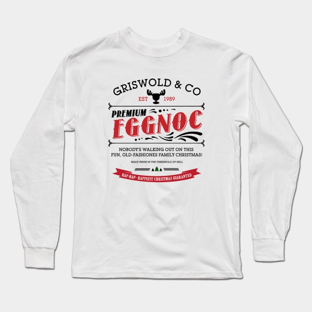 Griswold Shirt Christmas Vacation Eggnog Long Sleeve T-Shirt by Leblancd Nashb